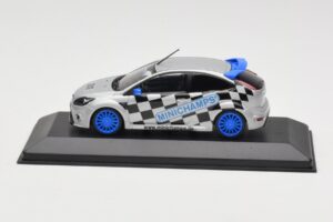 Ford Focus RS Mk2 Promo Blue Wheels Minichamps 1:43 FORD002 Pressofusione