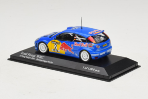 Ford Focus WRC #2 R. Baumgartner / B. Wichs Red Bull Rally Austria 2001 Minichamps 1:43 430008907 Pressofusione — immagine 3 di 5