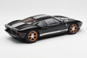 Ford GT Nero Con Strisce Bianche AUTOart 1:18 73023 Pressofusione — immagine 3 di 8