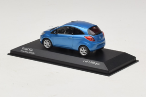 Ford Ka Blue Metallic Minichamps 1:43 400088202 Pressofusione — immagine 3 di 4