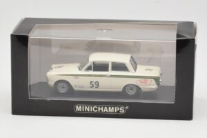 Ford Lotus Cortina Mk1 #59 J. Clark / R. Parsons Sebring 12 Hours 1964 Minichamps 1:43 400648259 Pressofusione — immagine 4 di 4