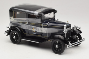 Ford Model A Tudor Police Car Motor City 1:18 43008 Pressofusione — immagine 4 di 6