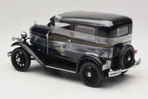 Ford Model A Tudor Police Car Motor City 1:18 43008 Pressofusione — immagine 5 di 6