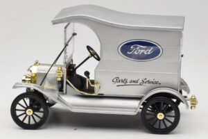 Ford Model T Delivery Truck Argento Eagle Collectibles 1:18 430600 Pressofusione — immagine 3 di 6