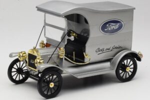 Ford Model T Delivery Truck Argento Eagle Collectibles 1:18 430600 Pressofusione