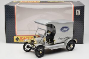 Ford Model T Delivery Truck Argento Eagle Collectibles 1:18 430600 Pressofusione — immagine 6 di 6