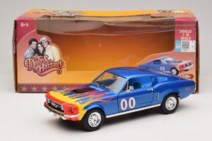 Ford Mustang Cooter's Car Dukes of Hazzard Tomy 1:18 21957P Pressofusione — immagine 6 di 6