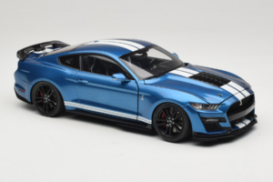 Ford Mustang Shelby GT500 S550 Atlas Blue Metallic IXO 1:18 18RDC244-FO Pressofusione — immagine 6 di 8