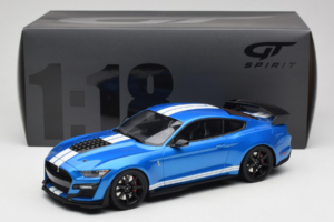 Ford Mustang Shelby GT500 S550 Blu GT Spirit 1:18 GT268 Resina — immagine 6 di 6