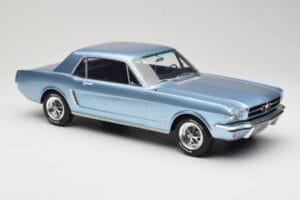 Ford Mustang V8 Hardtop Pony GT Silver Blue GT Spirit 1:12 G089 Resina — immagine 4 di 6