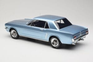 Ford Mustang V8 Hardtop Pony GT Silver Blue GT Spirit 1:12 G089 Resina — immagine 5 di 6