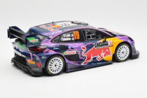 Ford Puma Rally1 #19 S. Loeb / I. Galmiche Rally Monte Carlo Winner 2022 IXO 1:18 18RMC110 Pressofusione — immagine 2 di 6