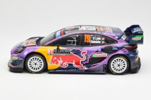 Ford Puma Rally1 #19 S. Loeb / I. Galmiche Rally Monte Carlo Winner 2022 IXO 1:18 18RMC110 Pressofusione — immagine 3 di 6