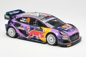 Ford Puma Rally1 #19 S. Loeb / I. Galmiche Rally Monte Carlo Winner 2022 IXO 1:18 18RMC110 Pressofusione — immagine 4 di 6