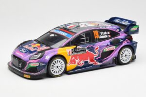 Ford Puma Rally1 #19 S. Loeb / I. Galmiche Rally Monte Carlo Winner 2022 IXO 1:18 18RMC110 Pressofusione