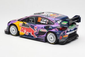 Ford Puma Rally1 #19 S. Loeb / I. Galmiche Rally Monte Carlo Winner 2022 IXO 1:18 18RMC110 Pressofusione — immagine 5 di 6