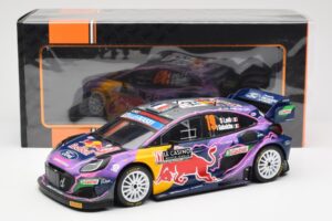 Ford Puma Rally1 #19 S. Loeb / I. Galmiche Rally Monte Carlo Winner 2022 IXO 1:18 18RMC110 Pressofusione — immagine 6 di 6