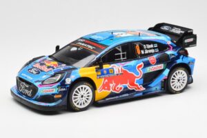 Ford Puma Rally1 #8 O. Tanak / M. Jarveoja 3rd Rally Central Europe 2023 IXO 1:18 18RMC187 Pressofusione