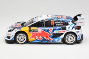 Ford Puma Rally1 WRC #16 A. Fourmaux / A. Coria Rally Monte Carlo 2024 IXO 1:18 18RMC198 Pressofusione — immagine 3 di 6