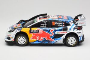 Ford Puma Rally1 WRC M-Sport #16 A. Fourmaux / A. Coria Safari Rally Kenya 2024 IXO 1:18 18RMC207 Pressofusione — immagine 3 di 6