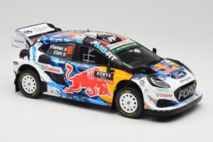 Ford Puma Rally1 WRC M-Sport #16 A. Fourmaux / A. Coria Safari Rally Kenya 2024 IXO 1:18 18RMC207 Pressofusione — immagine 4 di 6