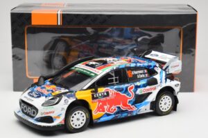 Ford Puma Rally1 WRC M-Sport #16 A. Fourmaux / A. Coria Safari Rally Kenya 2024 IXO 1:18 18RMC207 Pressofusione — immagine 6 di 6