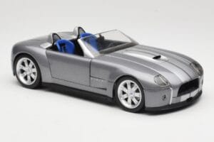 Shelby Cobra Cabriolet Grey Metallic Hot Wheels 1:18 G7220 Pressofusione — immagine 6 di 8