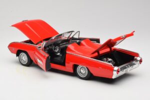 Ford Thunderbird Cabriolet Rosso Anson 1:18 30334 Pressofusione — immagine 5 di 8