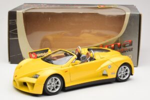 Giugiaro Prima Speedster Giallo Bburago 1:18 33334013 Pressofusione — immagine 8 di 8