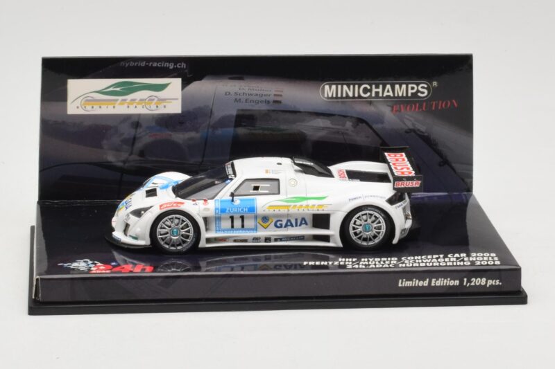 HHF Hybrid Concept Car #11 H-H. Frentzen / Muller / Schwager / Engels 24 Hours Nurburgring 2008 Minichamps 1:43 437080911 Pre