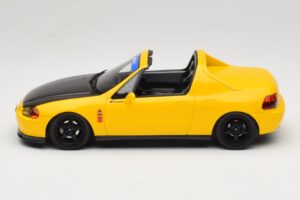 Honda Civic del Sol Spoon Phoenix Yellow Otto 1:18 OT1154 Resina — immagine 5 di 6