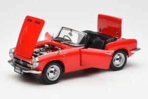 Honda S800 Roadster Rosso AUTOart 1:18 73276 Pressofusione — immagine 2 di 8