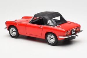 Honda S800 Roadster Rosso AUTOart 1:18 73276 Pressofusione — immagine 7 di 8