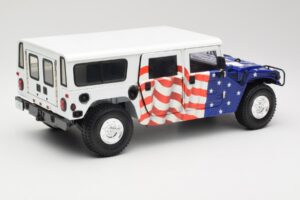 Hummer H1 AM General Gore-Lieberman Humvee America Exoto 1:18 01807 Pressofusione — immagine 3 di 8