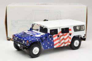 Hummer H1 AM General Gore-Lieberman Humvee America Exoto 1:18 01807 Pressofusione — immagine 8 di 8