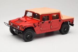 Hummer H1 Soft Top Rosso Exoto 1:18 01805 Pressofusione