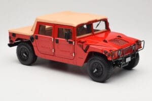 Hummer H1 Soft Top Rosso Exoto 1:18 01805 Pressofusione — immagine 6 di 8