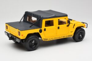 Hummer H1 Soft Top Giallo Maisto 1:18 56041 Pressofusione — immagine 3 di 8