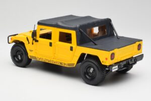 Hummer H1 Soft Top Giallo Maisto 1:18 56041 Pressofusione — immagine 7 di 8