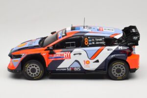 Hyundai i20 N Rally1 #8 Hyundai Shell Mobis WRT O. Tanak / M. Jarveoja Rally Chile 2024 IXO 1:18 18RMC223 Pressofusione — immagine 3 di 6