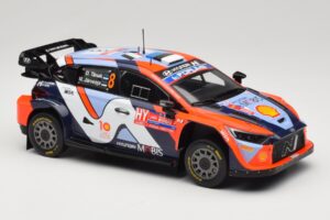 Hyundai i20 N Rally1 #8 Hyundai Shell Mobis WRT O. Tanak / M. Jarveoja Rally Chile 2024 IXO 1:18 18RMC223 Pressofusione — immagine 4 di 6