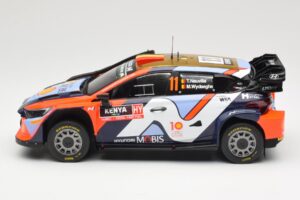 Hyundai i20 N Rally1 WRC Hybrid #11 T. Neuville / M. Wydaeghe Safari Rally Kenya 2024 IXO 1:18 18RMC208 Pressofusione — immagine 3 di 6
