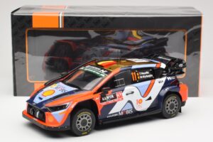 Hyundai i20 N Rally1 WRC Hybrid #11 T. Neuville / M. Wydaeghe Safari Rally Kenya 2024 IXO 1:18 18RMC208 Pressofusione — immagine 6 di 6