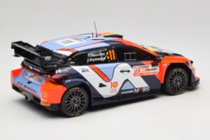 Hyundai i20 N Rally1 #11 T. Neuville / M. Wydaeghe Rally Japan WRC World Champion 2024 IXO 1:18 18RMC228 Pressofusione — immagine 2 di 6