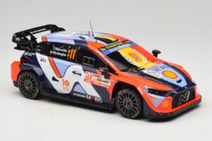 Hyundai i20 N Rally1 #11 T. Neuville / M. Wydaeghe Rally Japan WRC World Champion 2024 IXO 1:18 18RMC228 Pressofusione — immagine 4 di 6