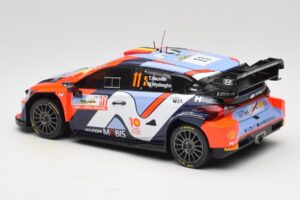 Hyundai i20 N Rally1 #11 T. Neuville / M. Wydaeghe Rally Japan WRC World Champion 2024 IXO 1:18 18RMC228 Pressofusione — immagine 5 di 6