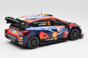 Hyundai i20 N Rally1 WRC #11 T. Neuville / M. Wydaeghe Central European Rally Winner 2023 IXO 1:18 18RMC193 Pressofusione — immagine 2 di 6