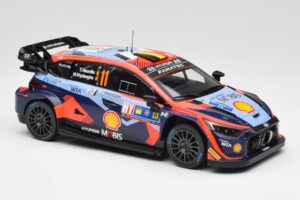Hyundai i20 N Rally1 WRC #11 T. Neuville / M. Wydaeghe Central European Rally Winner 2023 IXO 1:18 18RMC193 Pressofusione — immagine 4 di 6