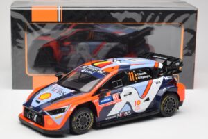 Hyundai i20 N Rally1 #11 T. Neuville / M. Wydaeghe Rally Sweden 2024 IXO 1:18 18RMC201 Pressofusione — immagine 6 di 6