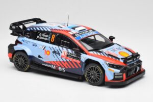 Hyundai i20 N Rally1 WRC #8 O. Tänak / M. Järveoja Rally Monte Carlo Night Version 2024 IXO 1:18 18RMC195 Pressofusione — immagine 4 di 6